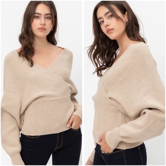 🆕Surplice front sweater - Picture 6 of 11